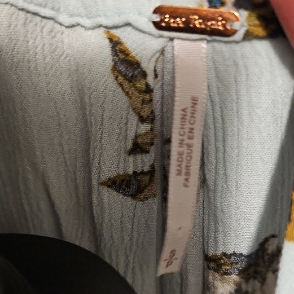 GUC Small Free People Light Blue Floral Dress - Picture 3 of 8